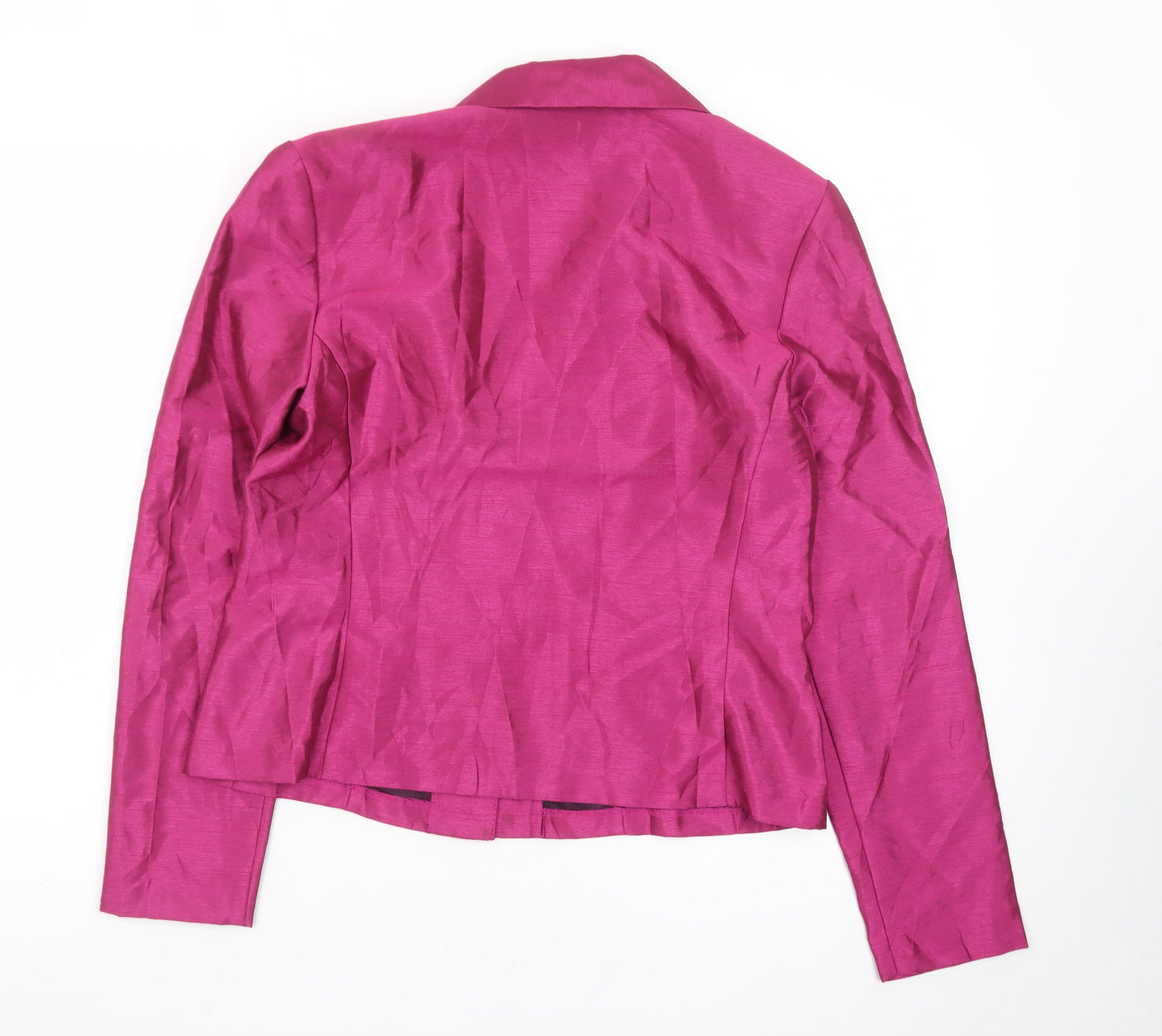 Worthington Women Pink Petite Suit Jacket 8P Tailored Two-Button Blazer