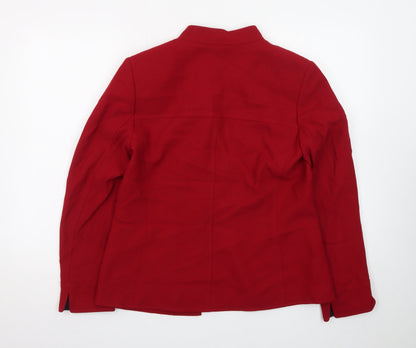 Tahari Arthur S. Levine Women's Red Size 10 Tailored Blazer Jacket
