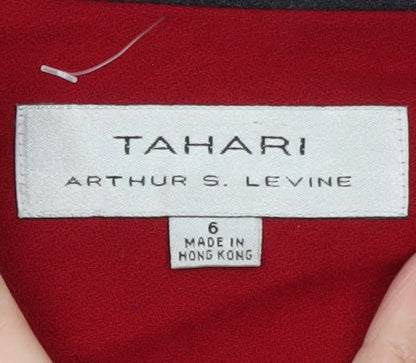 Tahari Arthur S. Levine Women's Red Size 10 Tailored Blazer Jacket