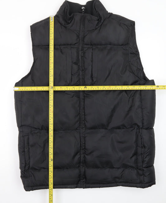 Fahrenheit Active Men's Black Puffer Waistcoat L Regular Outdoor