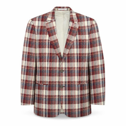 Chaps Men's Multicoloured Check 42R Cotton Blazer Jacket