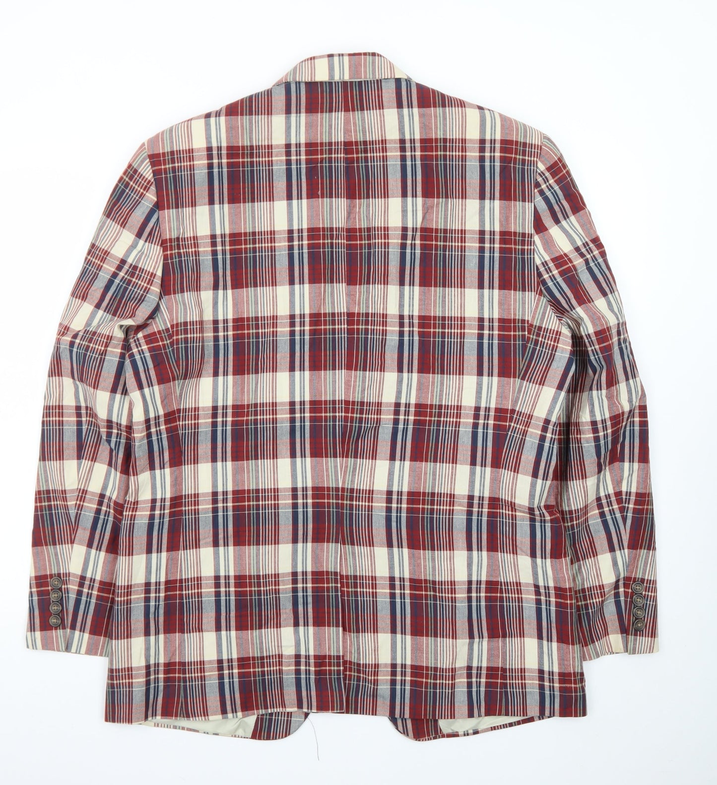 Chaps Men's Multicoloured Check 42R Cotton Blazer Jacket