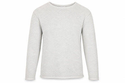 Next Mens Beige Cotton Waffle Knit Jumper Size L