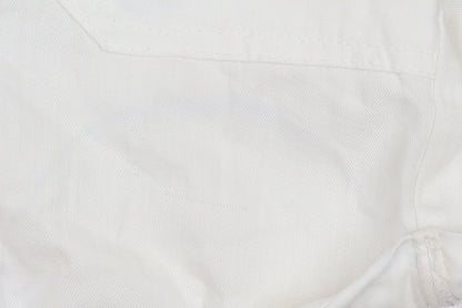 Bershka Womens Ivory Cotton Linen Paperbag Shorts Size 6