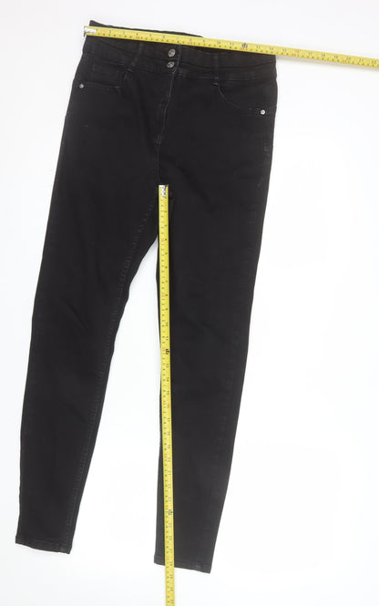 Falmer Heritage Women’s Black Skinny Jeans Size 12 Slim Stretch Denim