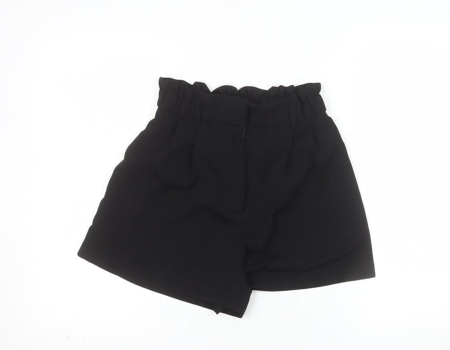 H&M Women’s Black High Rise Paperbag Shorts Size 6