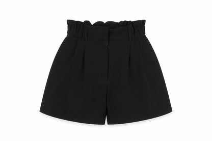 H&M Women’s Black High Rise Paperbag Shorts Size 6