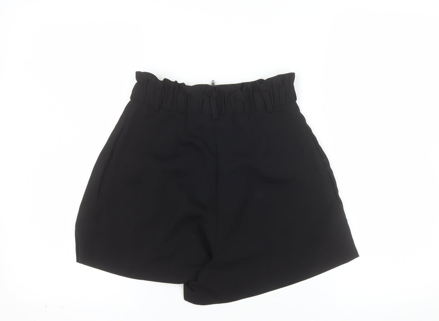 H&M Women’s Black High Rise Paperbag Shorts Size 6