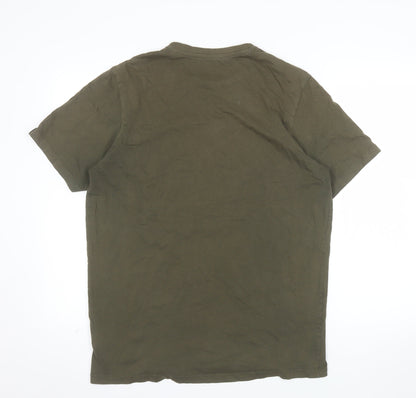 Rab Men's Green Graphic Outdoor Cotton T-Shirt Size L