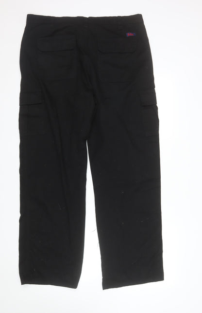 Lee Cooper Workwear Men's Black Cargo Trousers W38 L31