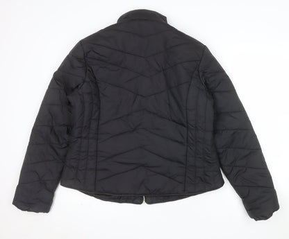 Brave Soul Women's Black Quilted Puffer Jacket Size 16 XL