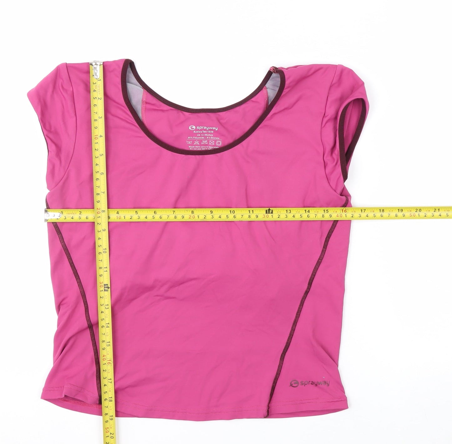 Sprayway Womens Pink Short Sleeve Active T-Shirt UK 12