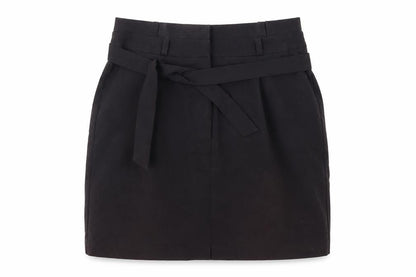 New Look Women’s Black Belted Knee Length Pencil Skirt Size 10
