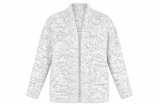 Peacocks Womens Grey Chunky Knit Open Cardigan M