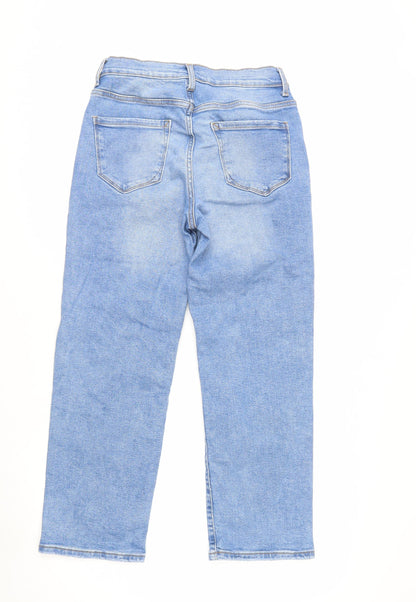 Kensie Womens Blue Straight Leg Stretch Denim Jeans Size 10