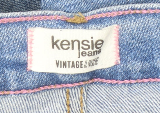 Kensie Womens Blue Straight Leg Stretch Denim Jeans Size 10