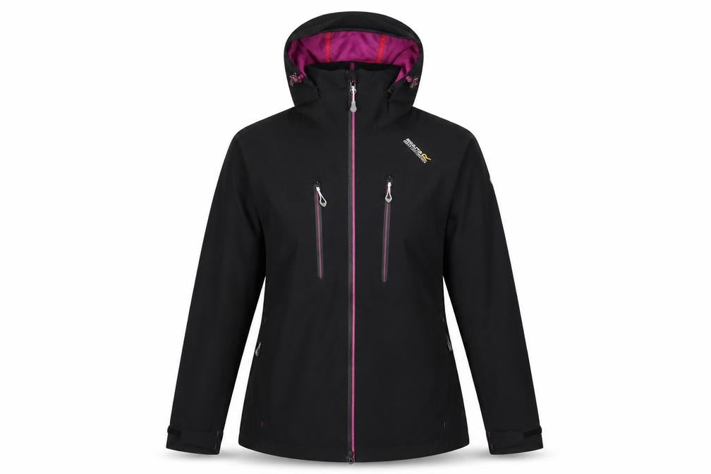 Regatta Women's Black Softshell Hooded Jacket Size M