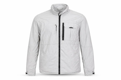 Alessandro Zavetti Men's Grey Cotton Windbreaker Jacket M
