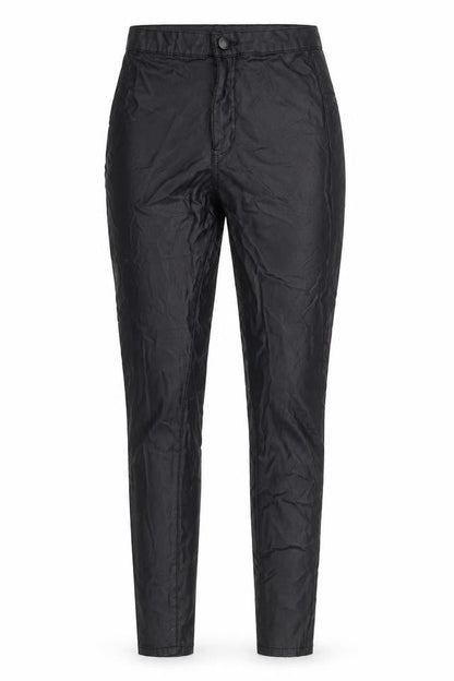 PrettyLittleThing Womens Black Size 8 Skinny Satin High Rise Trousers