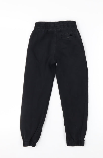 Nike Boys Black Jogger Activewear Trousers 6-7 Years Fleece Sweatpants