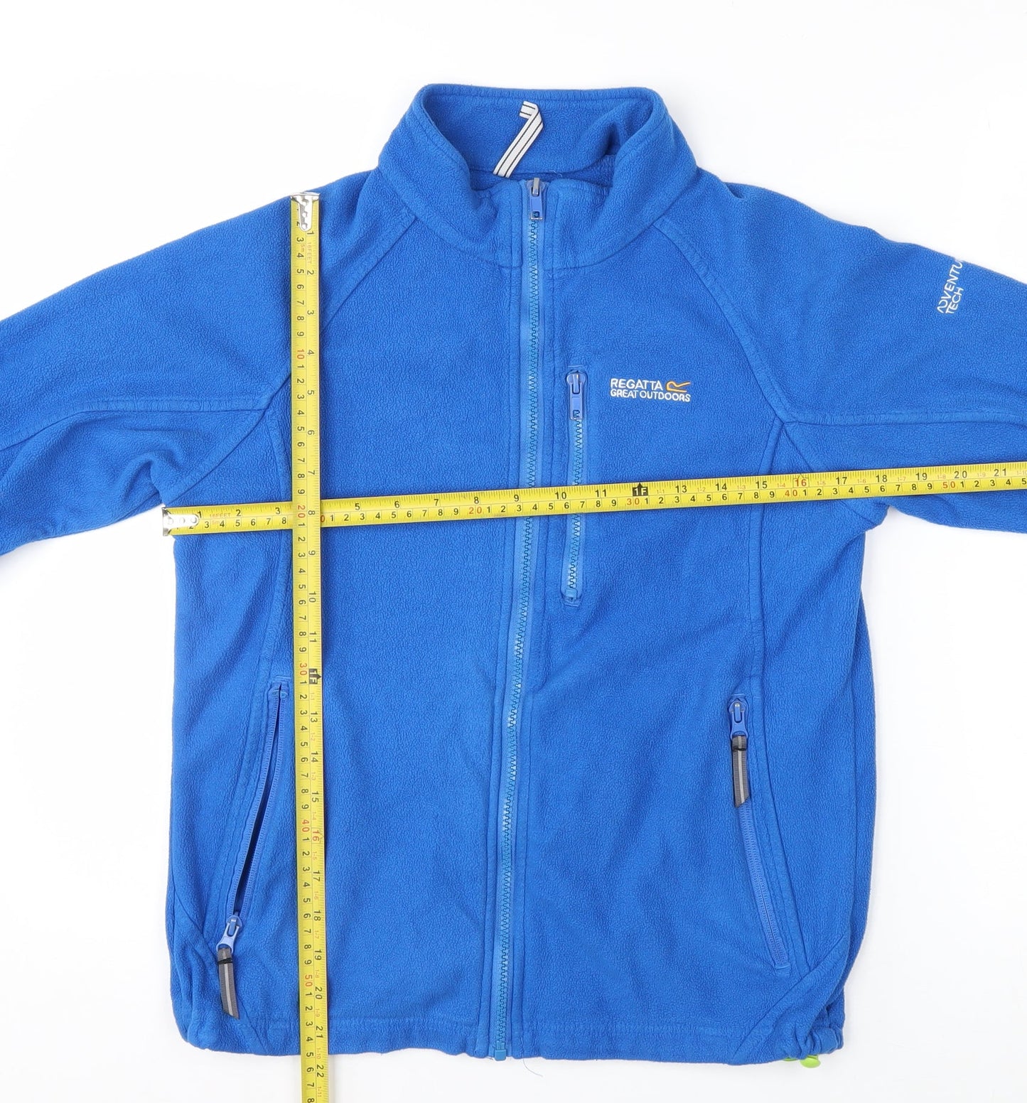Regatta Boys Blue Fleece Jacket Size 14 Years Full Zip Lightweight Outdoor
