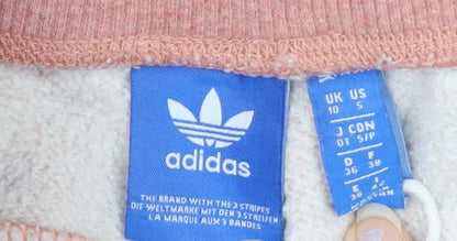 Adidas Womens Pink Joggers Sweatpants Size 10 Drawstring Comfort