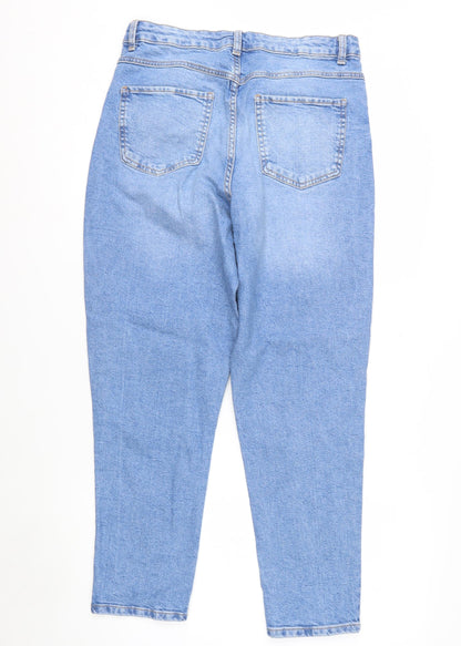 Primark Women’s Blue High Rise Mom Jeans Size 14 Denim Co Stretch