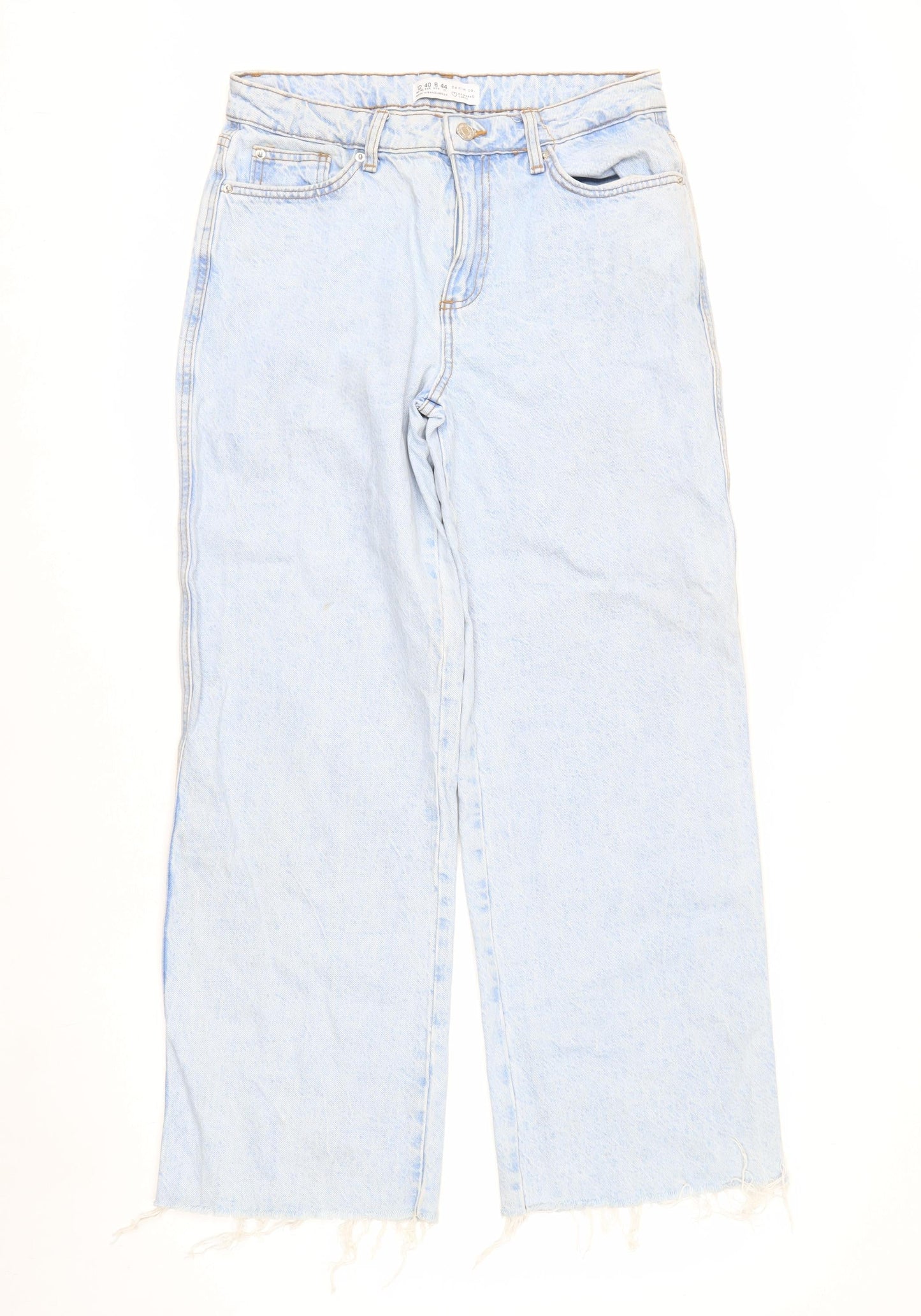 Primark Women’s Blue Size 12 Light Wash Straight Jeans