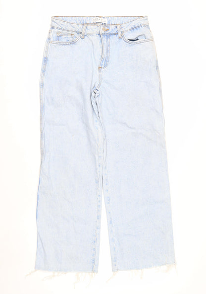 Primark Women’s Blue Size 12 Light Wash Straight Jeans