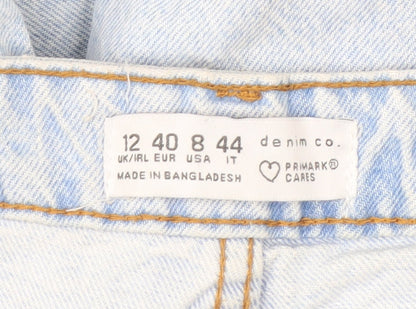 Primark Women’s Blue Size 12 Light Wash Straight Jeans