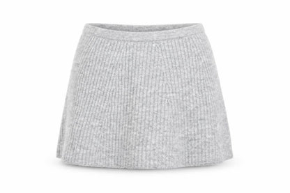 H&M Women’s Grey A-Line Knit Short Skirt Size M