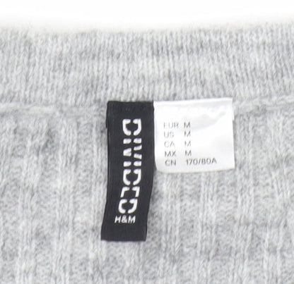 H&M Women’s Grey A-Line Knit Short Skirt Size M