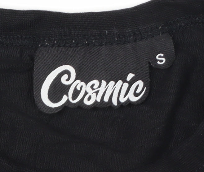 Cosmic Men's Black Hawkins Middle School Graphic T-Shirt Size S