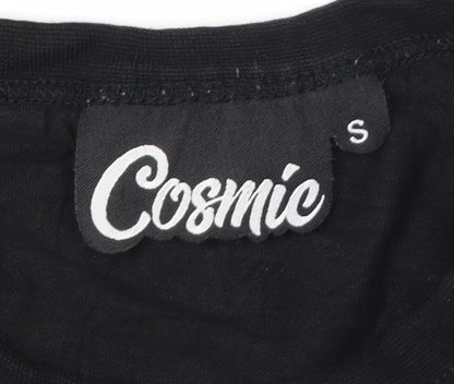 Cosmic Men's Black Hawkins Middle School Graphic T-Shirt Size S