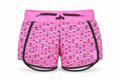 Hot Tuna Womens Pink Geometric Athletic Activewear Shorts Size 8