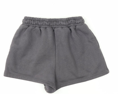 Boohoo Womens Black DSGN Studio Sweat Shorts Size M Cotton Blend