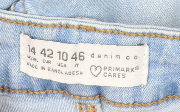 Primark Women’s Blue Skinny Jeans Size 14 Stretch Denim