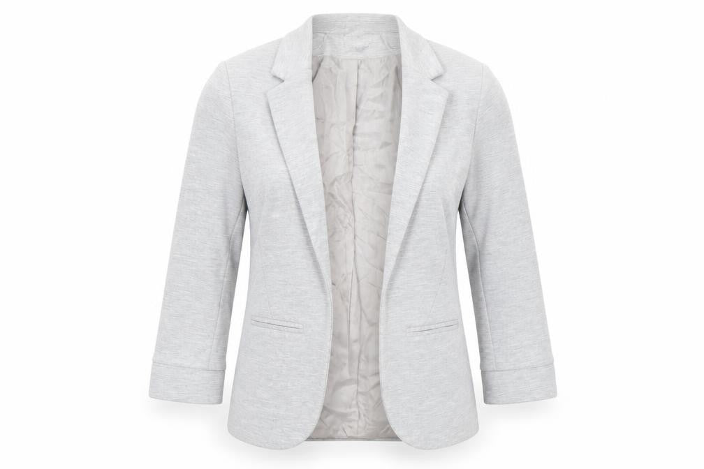 Topshop Women Grey UK 6 Classic Single-Breasted Blazer
