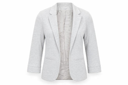Topshop Women Grey UK 6 Classic Single-Breasted Blazer
