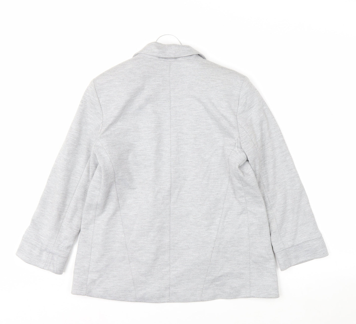 Topshop Women Grey UK 6 Classic Single-Breasted Blazer