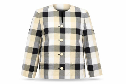 Le Suit Women’s Multicoloured Check Blazer Size 10 Regular Fit