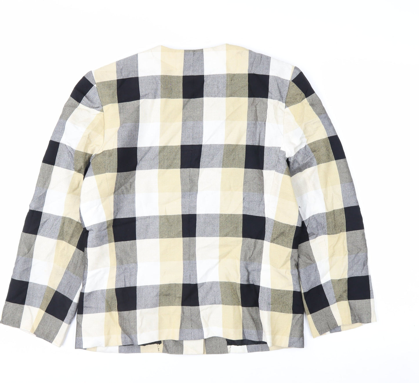 Le Suit Women’s Multicoloured Check Blazer Size 10 Regular Fit