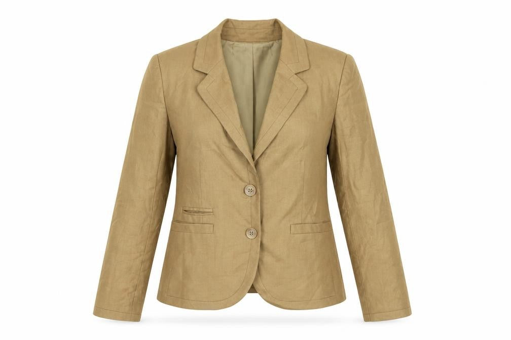 The Limited Collection Women Beige Single-Breasted Blazer Size 6