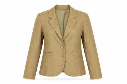 The Limited Collection Women Beige Single-Breasted Blazer Size 6