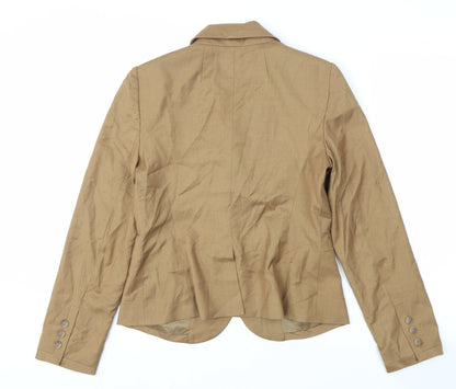 The Limited Collection Women Beige Single-Breasted Blazer Size 6