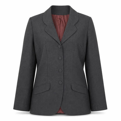 Monsoon Women Grey Wool Blend Suit Jacket UK 10 Classic Tailored Blazer