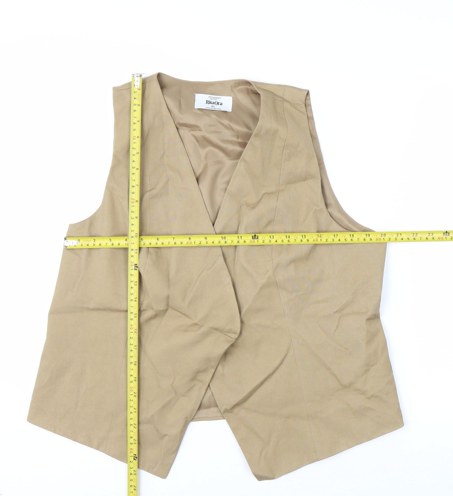 Primark Women Beige Sleeveless Camisole Blouse XL