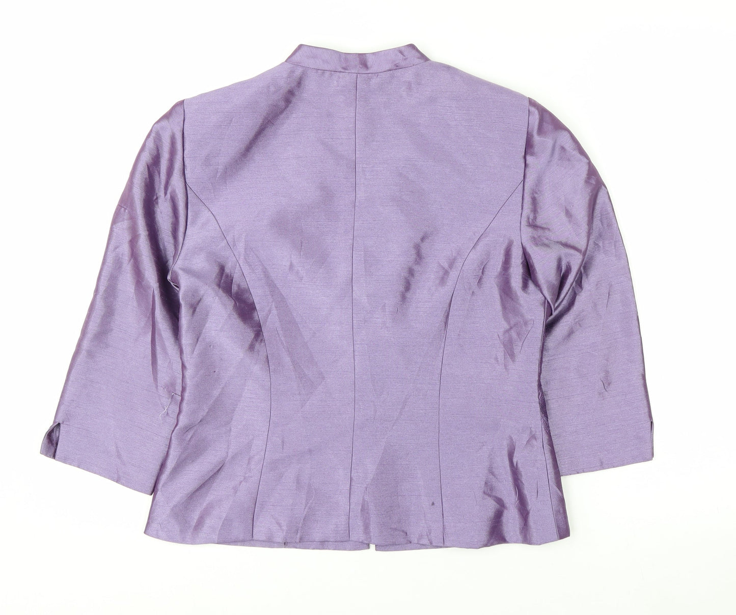 Jessica Howard Petite Purple Floral Embroidered Suit Jacket Size 6