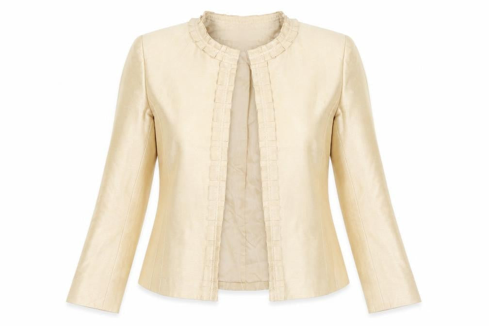 Kasper Petite Beige Woven Suit Jacket Women's Size 2P