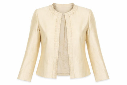 Kasper Petite Beige Woven Suit Jacket Women's Size 2P
